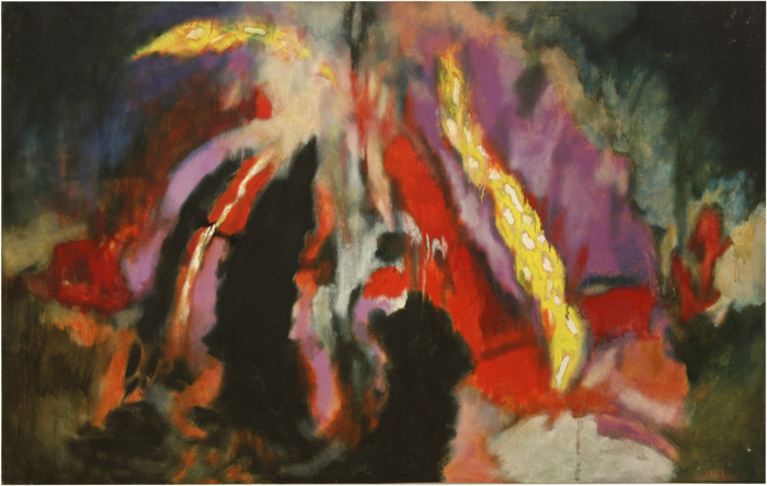 Aubrey Williams, Shostakovich 6th Quartet, Opus 101, 1981, oil on canvas, 132.1 x 208.3 cm