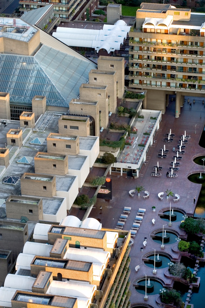 Aerial view of the Barbican Centre © Morley Von Sternberg