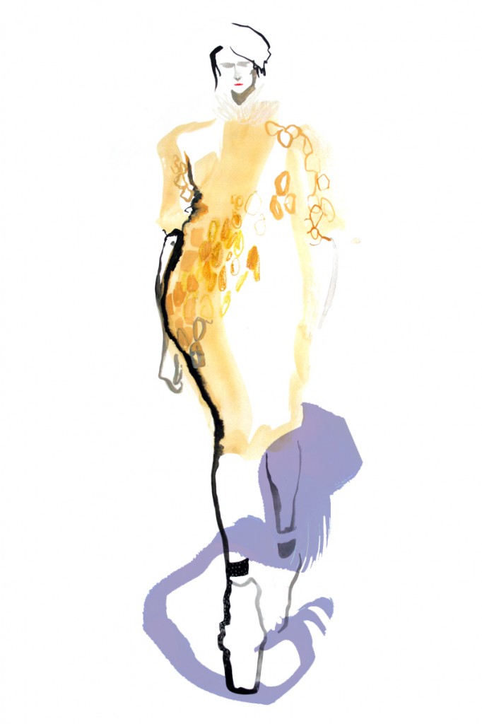 Veronique Leroy AW 13-14 Illustration by Bee Davies