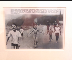 Huynh Cong "Nick" Ut  "Moment of Terror - Vietnamese Children Flee Down Route 1 Near Trang Bang, South Vietnam", June 8, 1972
