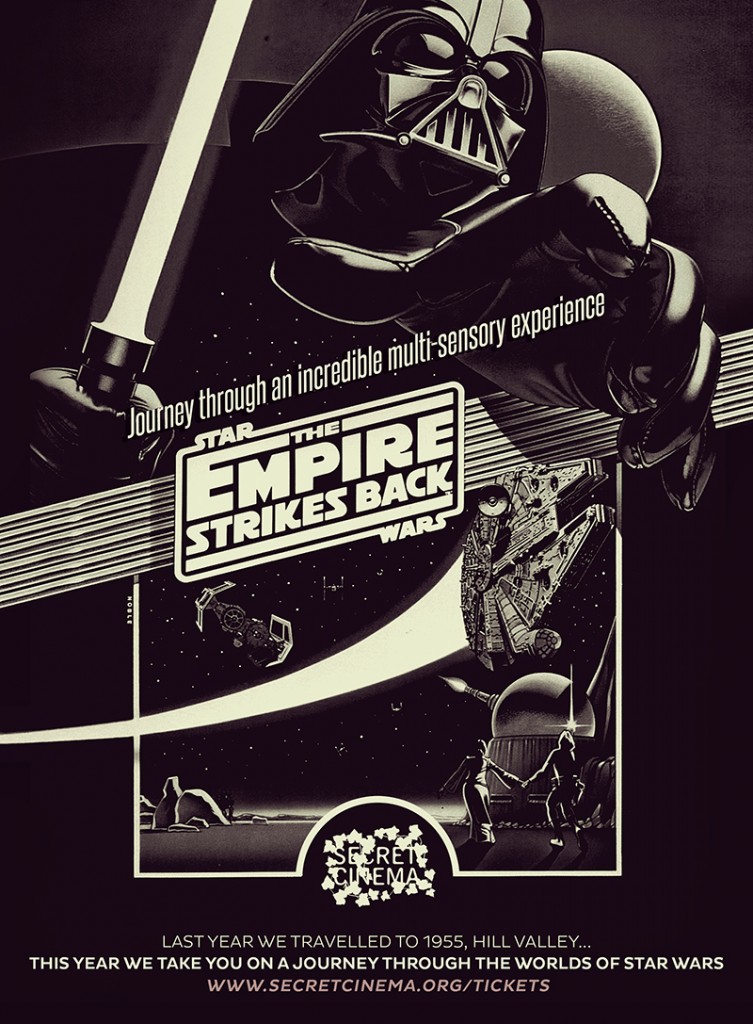 POSTER Secret Cinema Presents Star Wars The Empire Strikes Back