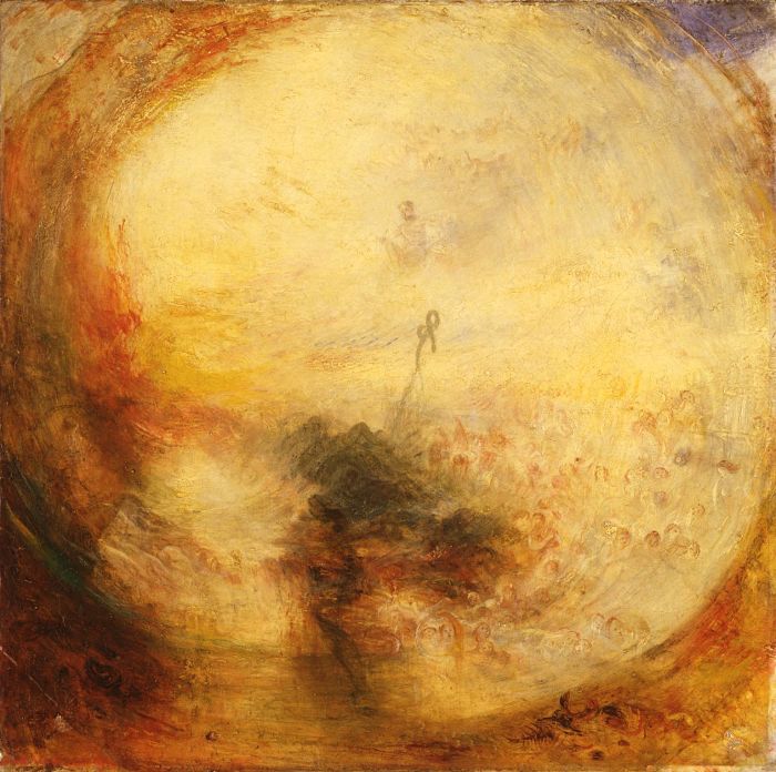 Light and Colour (Goethe's Theory)  - the Morning after the Deluge - Moses Writing the Book of Genesis exhibited 1843 by Joseph Mallord William Turner 1775-1851