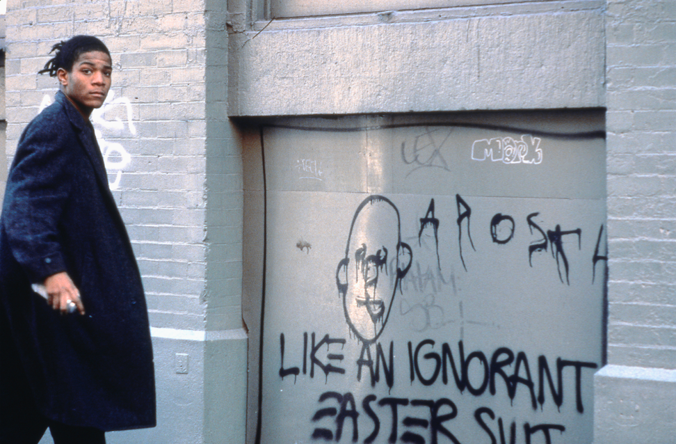 13. LIKE AN IGNORANT EASTER SUIT, Jean-Michel Basquiat on the set of Downtown 81, Edo Bertoglio ©New York Beat Film LLC (1)