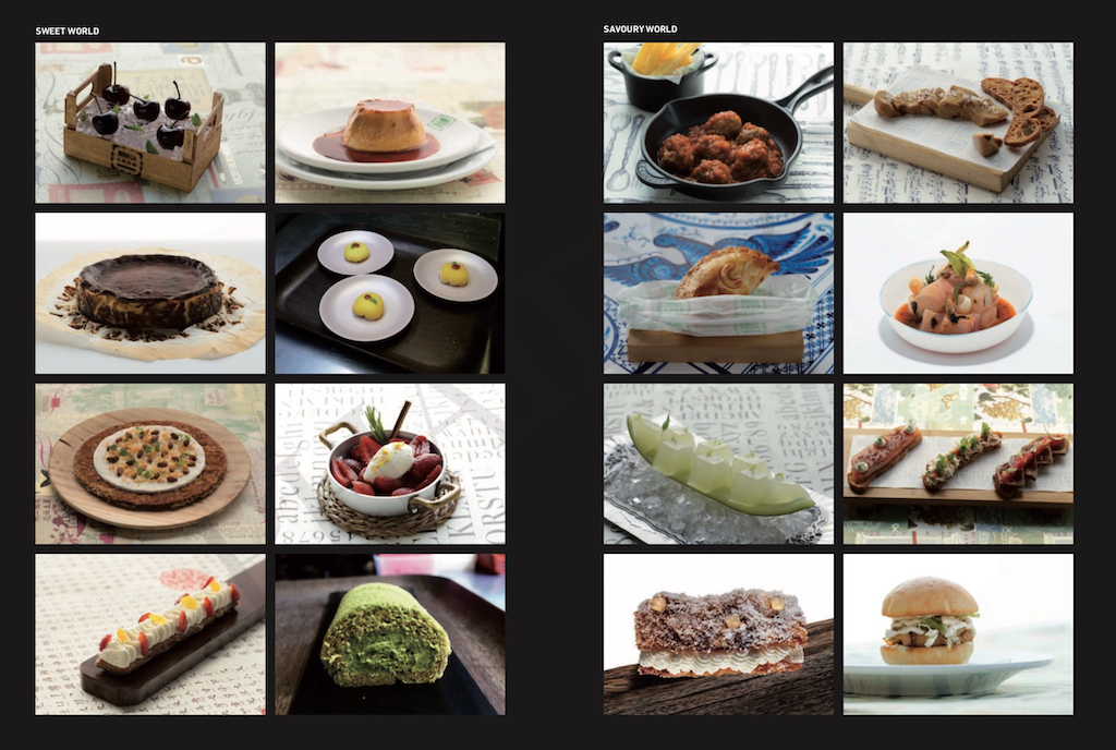 Collage of fine dining dishes from What is Cooking book