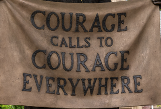 courage calls for courage banner by Millicent Fawcett