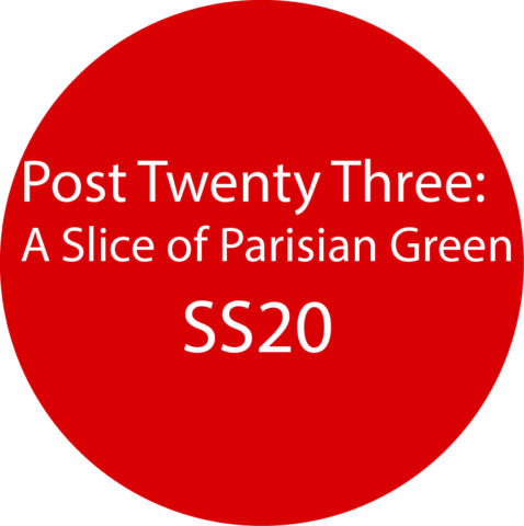 A Slice of Parisian Green SS20